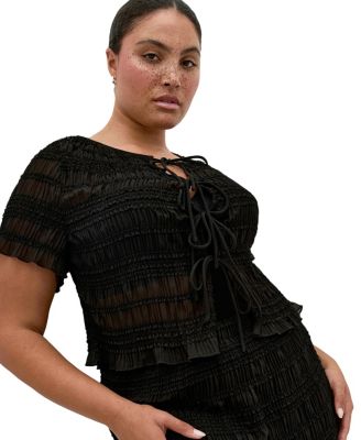 Женский топ CITY CHIC Plus Size Emelia Shirred