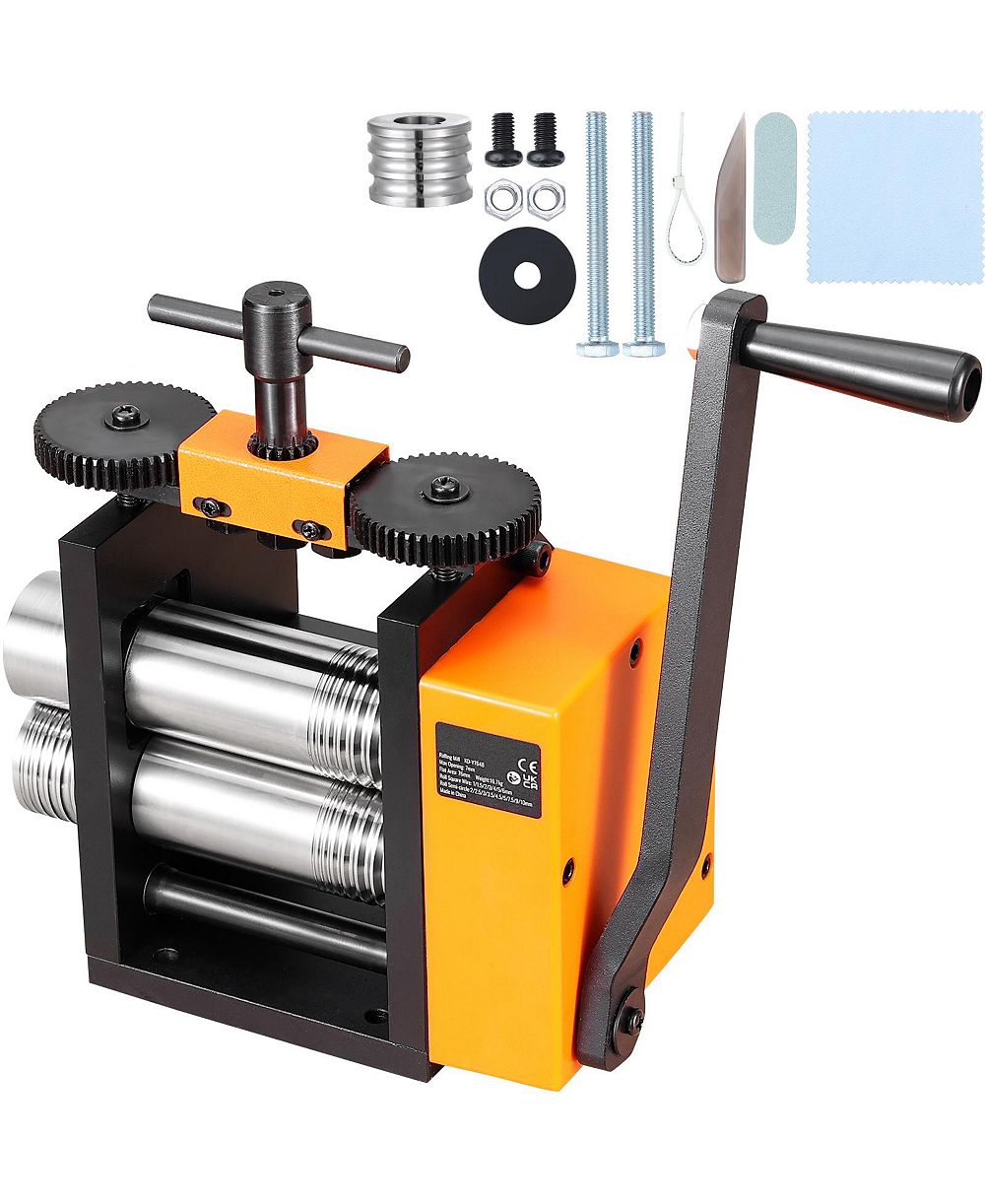 SEVORLEY Rolling Mill 3-in-1 Sheet and Wire Roller 0.1-7mm Adjustable Thickness