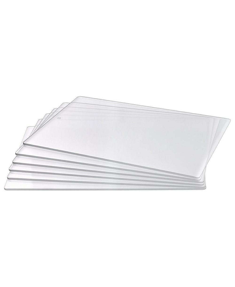 SEVORLEY Clear Polycarbonate Cutting Plates, 6-Pack for Die Cutting Machines