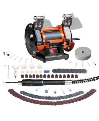 SEVORLEY Bench Jewelry Polisher and Buffer, 3590 RPM Grinder с 3 Wheels и 100-Piece Accessory Kit