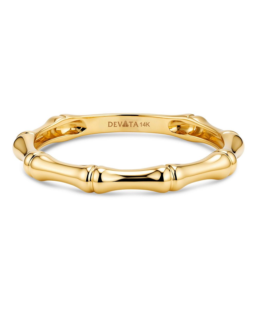 Devata Band Ring in 14K Gold