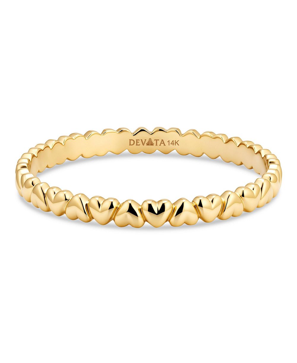 Devata Heart Band Ring in 14K Gold