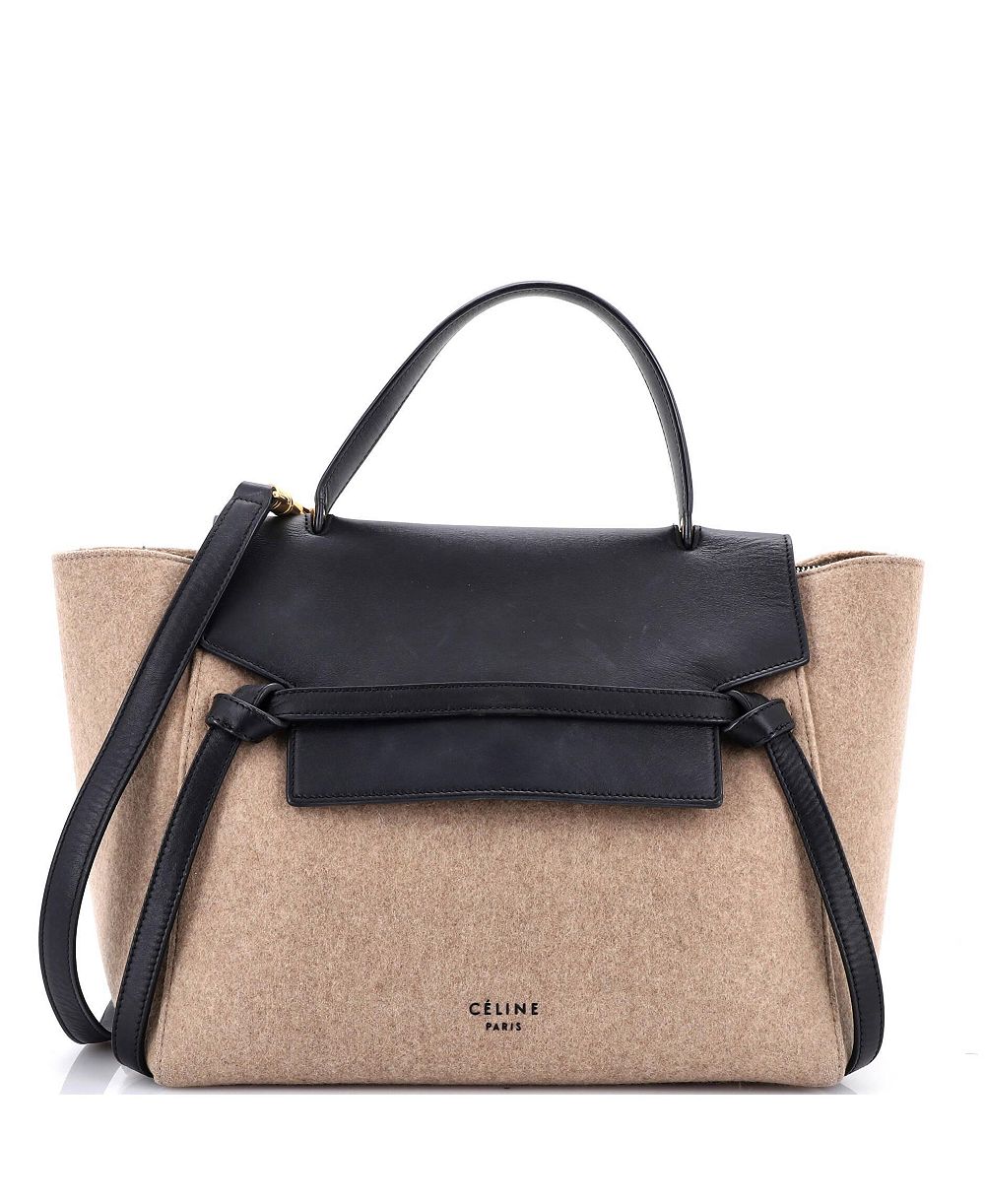 Сумка Celine Mini Belt Bag Pre-Owned Felt and Leather