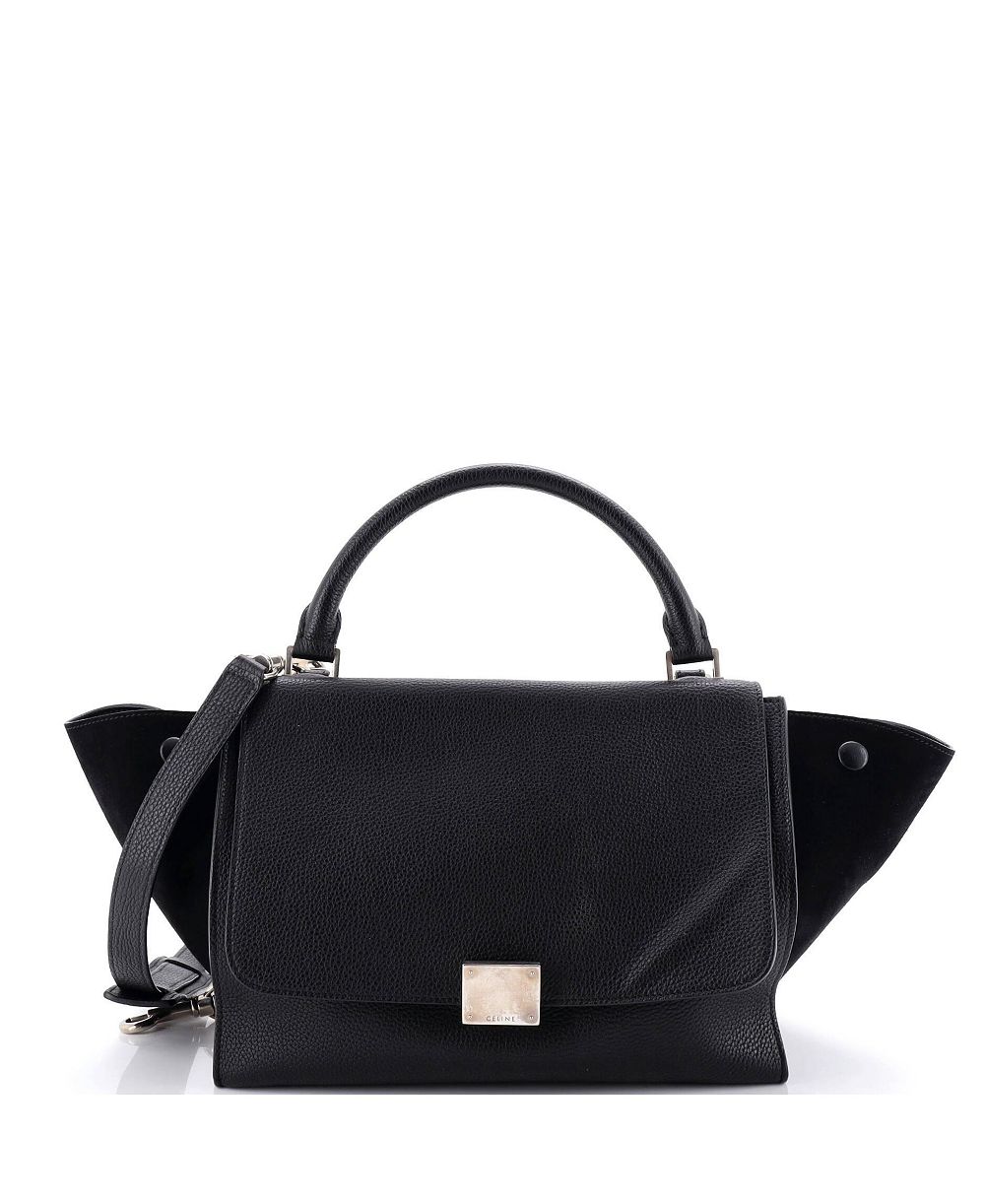 Celine сумка Trapeze Small Tricolor из кожи, б/у