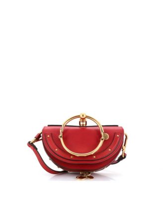Pre-Owned Chloe Маленькая кожаная сумка через плечо Nile Crossbody