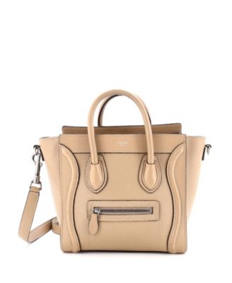 Сумка Celine Nano Luggage из зернистой кожи