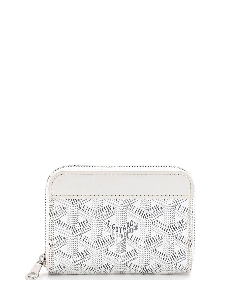 Goyard PM Matignon кошелек из покрытого холста с кожаной отделкой