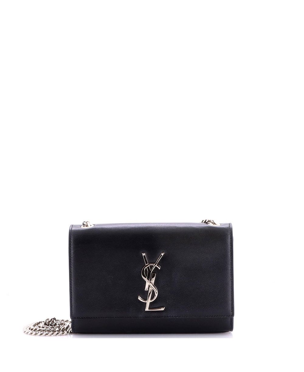 Pre-Owned Saint Laurent Small Classic Monogram Crossbody Bag Grainy Leather