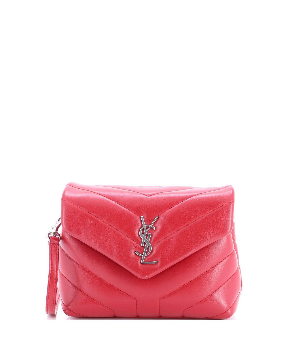 Сумка через плечо Pre-Owned Saint Laurent Toy Loulou Matelasse Chevron Leather