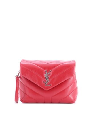 Сумка через плечо Pre-Owned Saint Laurent Toy Loulou Matelasse Chevron Leather