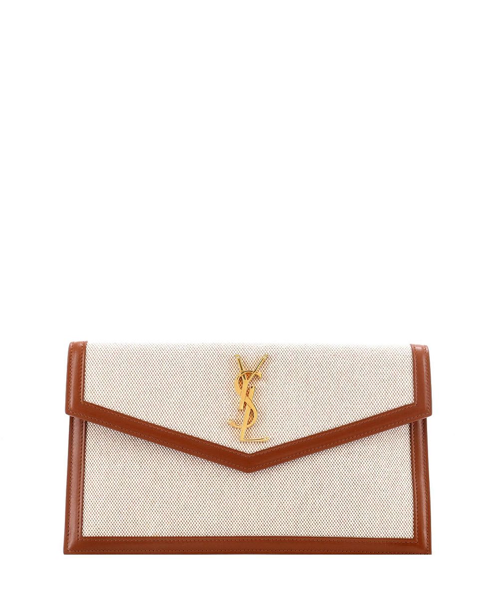 Pre-Owned Saint Laurent Uptown Pouch Canvas сумка
