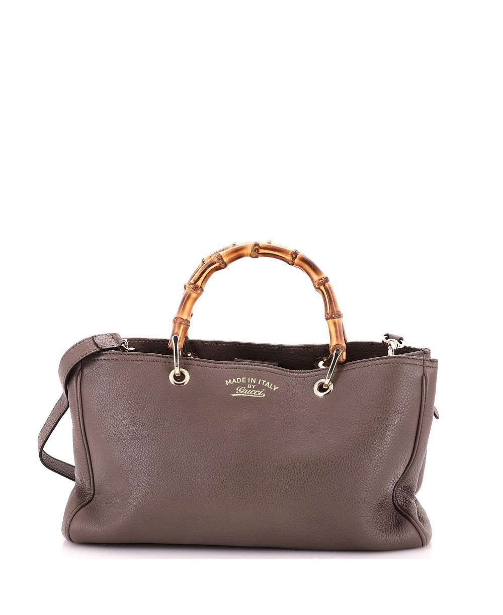 Pre-Owned Gucci Medium Bamboo Shopper Tote Leather Женский