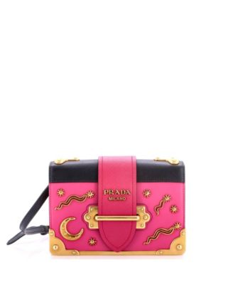 Prada сумка через плечо Cahier Small, кожаная, б/у
