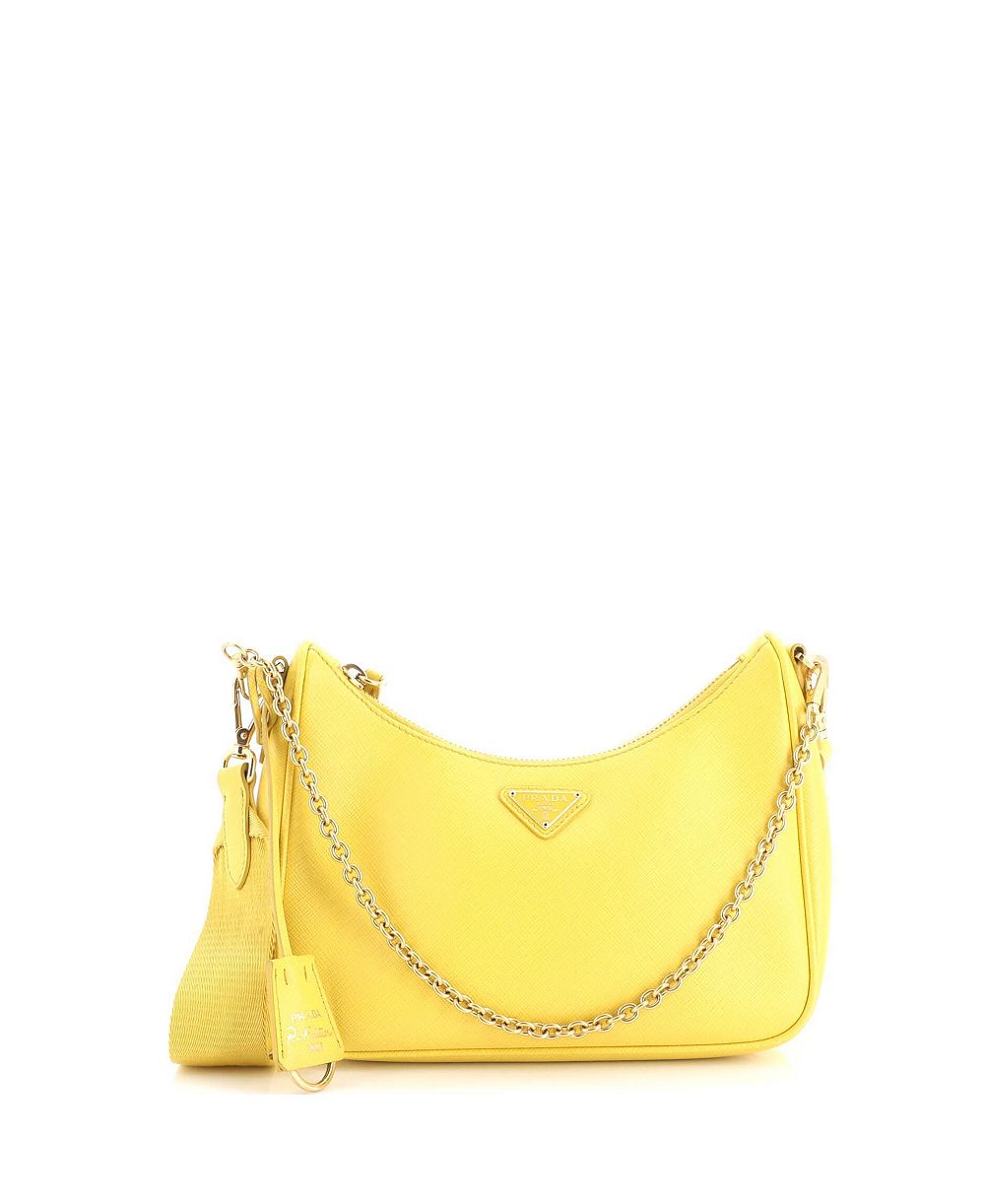 Pre-Owned Prada Small Re-Edition 2005 сумка на плечо из кожи Saffiano