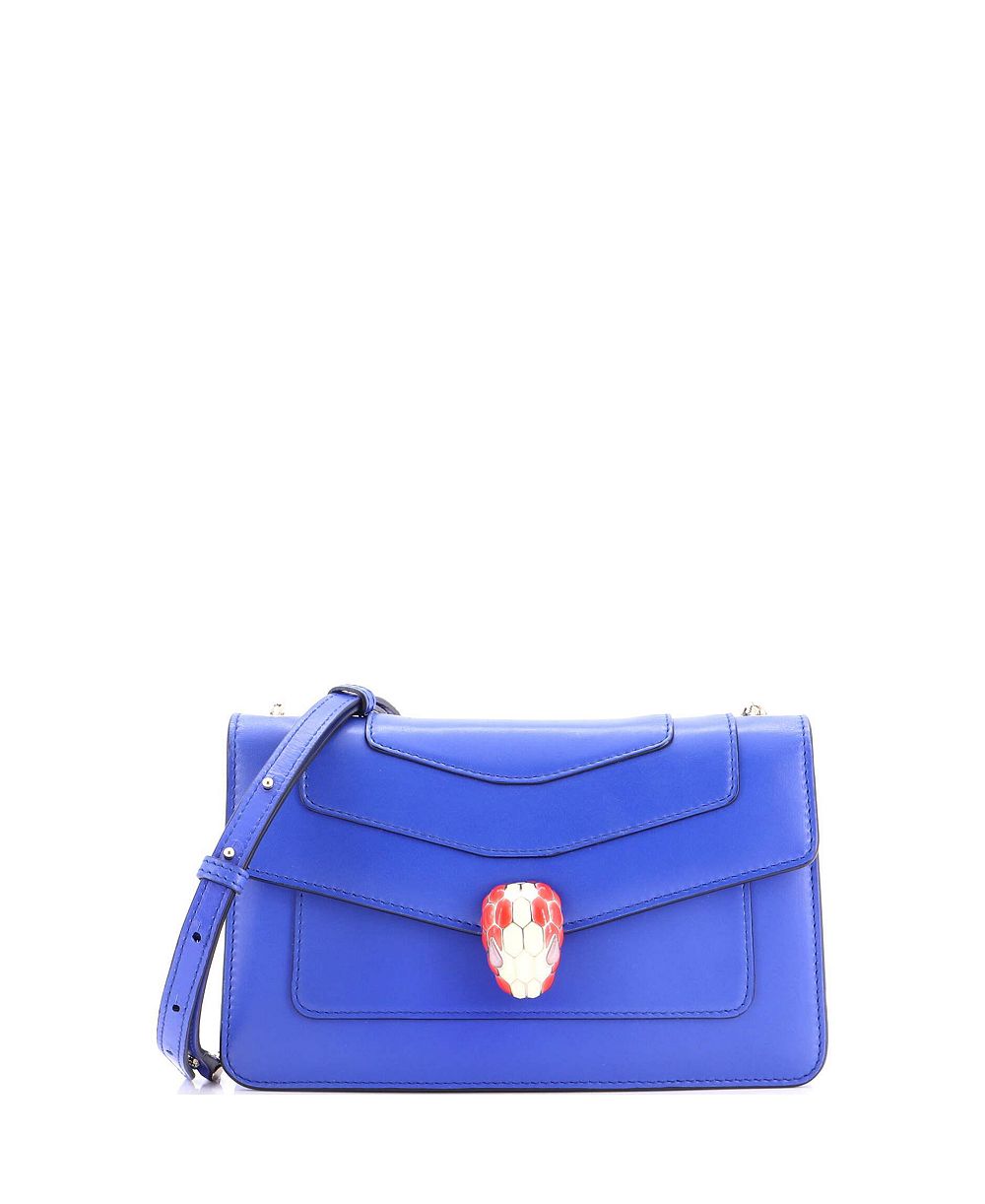 Сумка через плечо Pre-Owned Bvlgari Small Serpenti Forever Leather