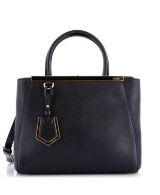 Pre-Owned Fendi Petite 2Jours Bag Leather