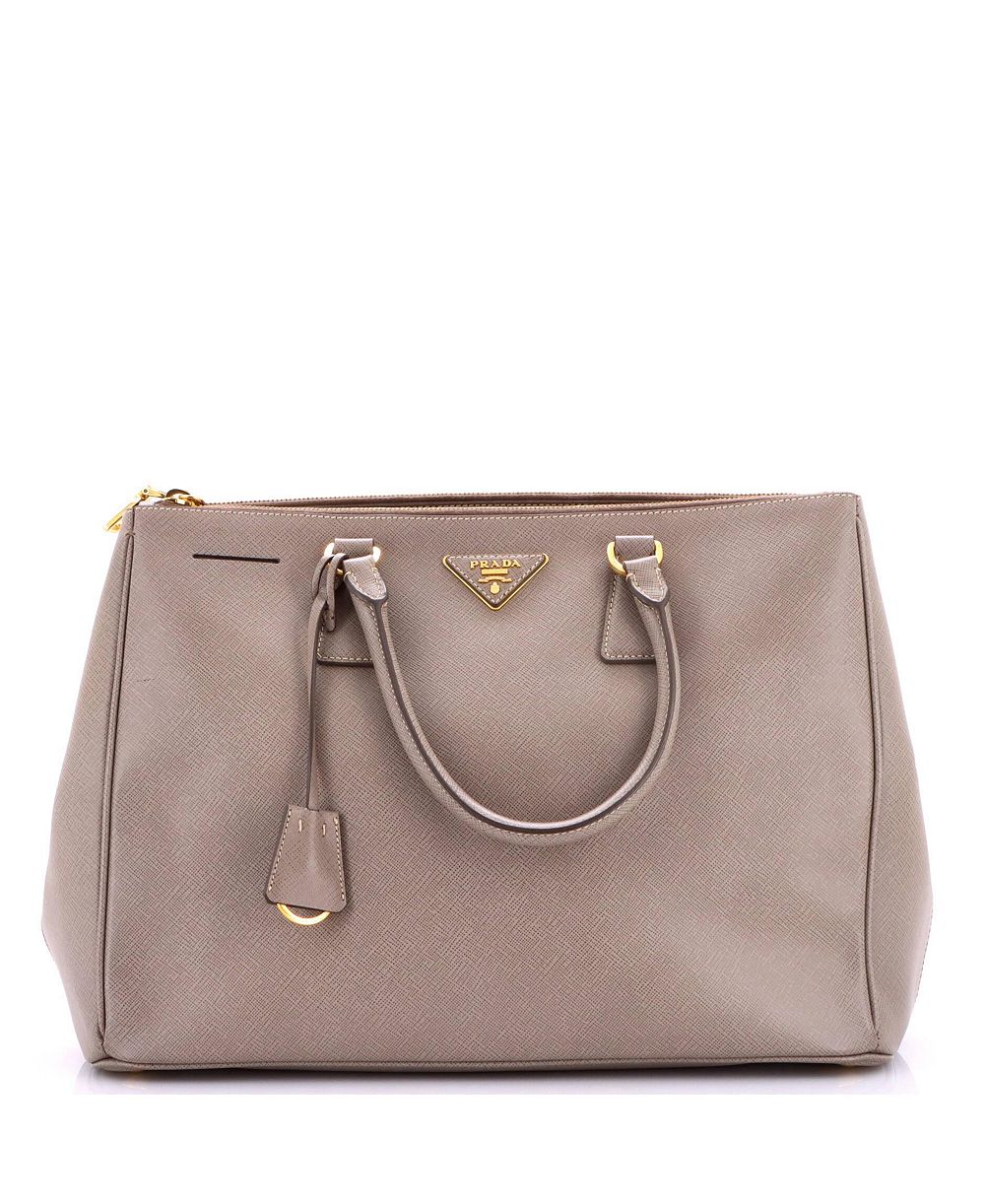 Сумка Pre-Owned Prada Large Double Zip Lux Tote Saffiano Leather
