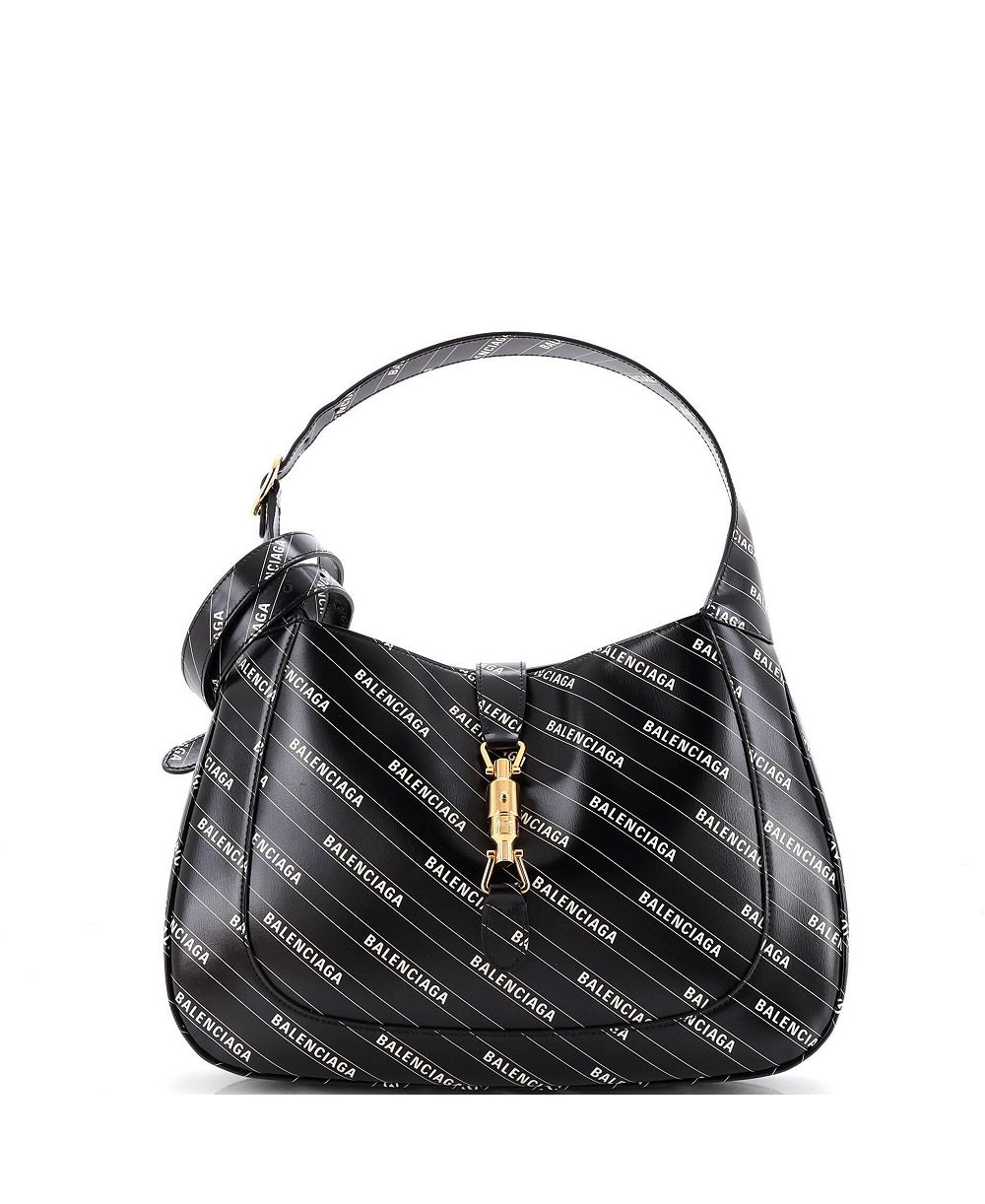 Б/у кожаная сумка Gucci x Balenciaga The Hacker Project Jackie 1961 Hobo