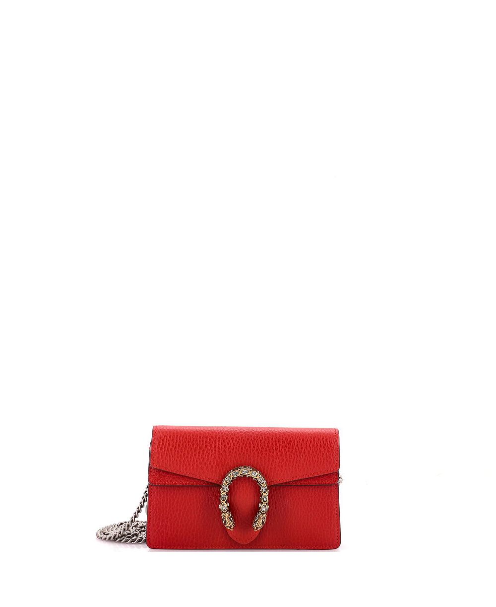 Gucci Super Mini Dionysus кожаная сумка б/у