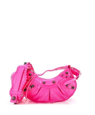 Сумка на плечо Balenciaga XS Le Cagole из кожи с крупными заклепками (б/у)