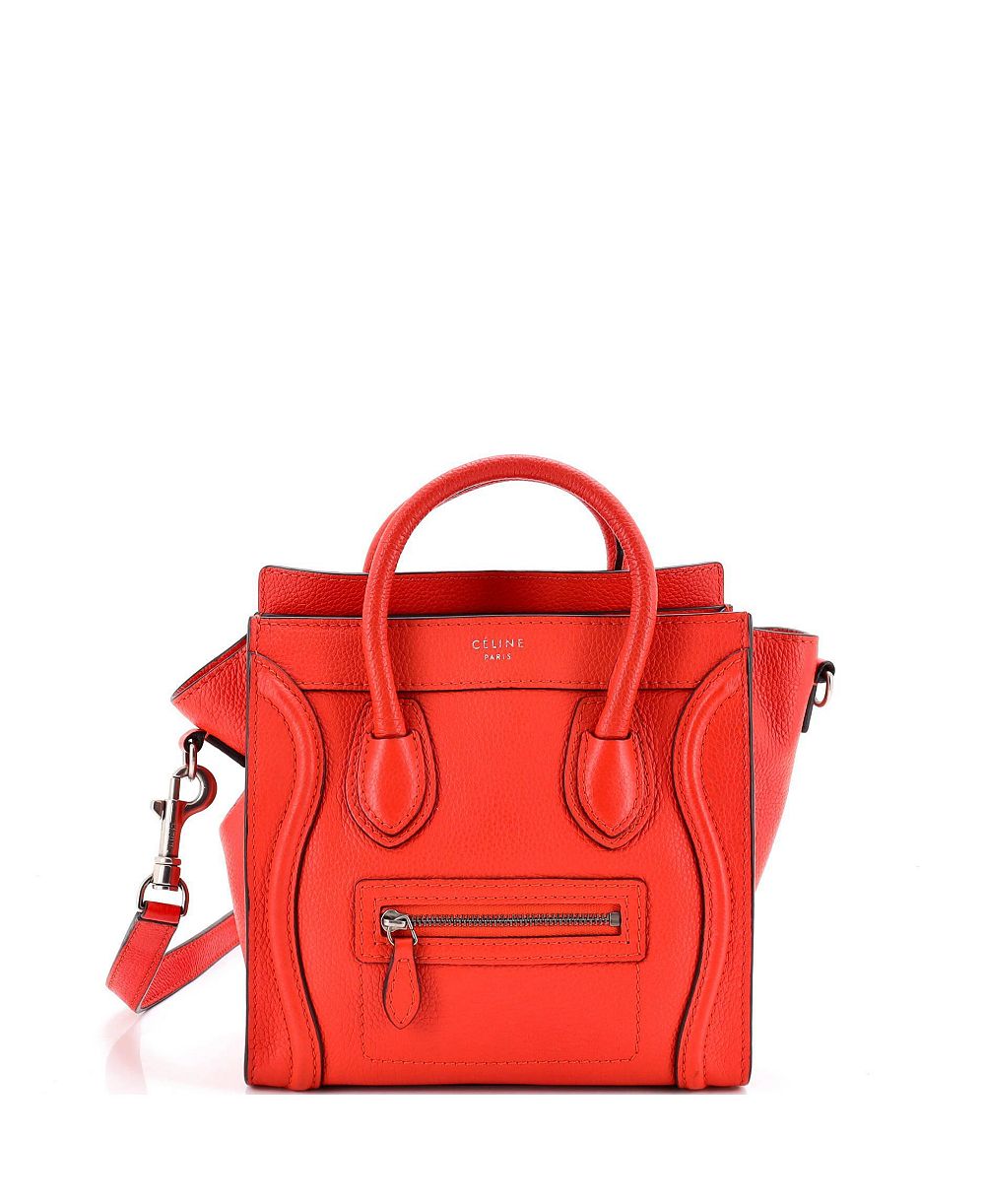 Celine Nano Luggage Bag кожаная сумка