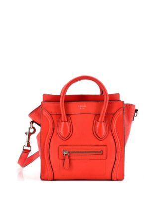 Celine Nano Luggage Bag кожаная сумка