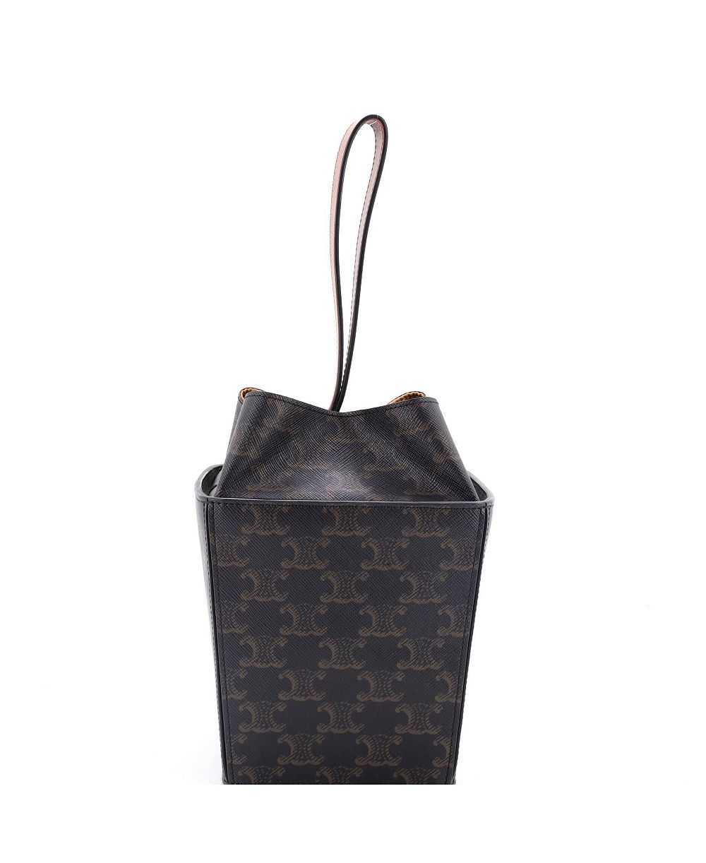 Сумка на ручке Pre-Owned Celine Strap Box Triomphe Coated Canvas