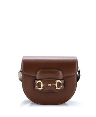 Б/у сумка Gucci Mini Horsebit 1955 Rounded Shoulder Bag кожаная