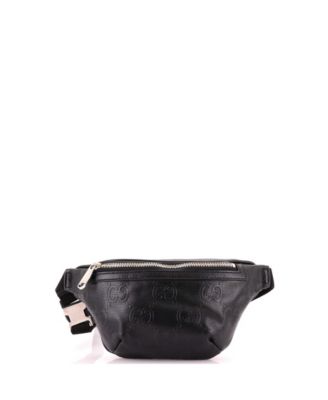 Сумка-пояс Gucci Small Belt Bag GG Embossed Perforated Leather Pre-Owned