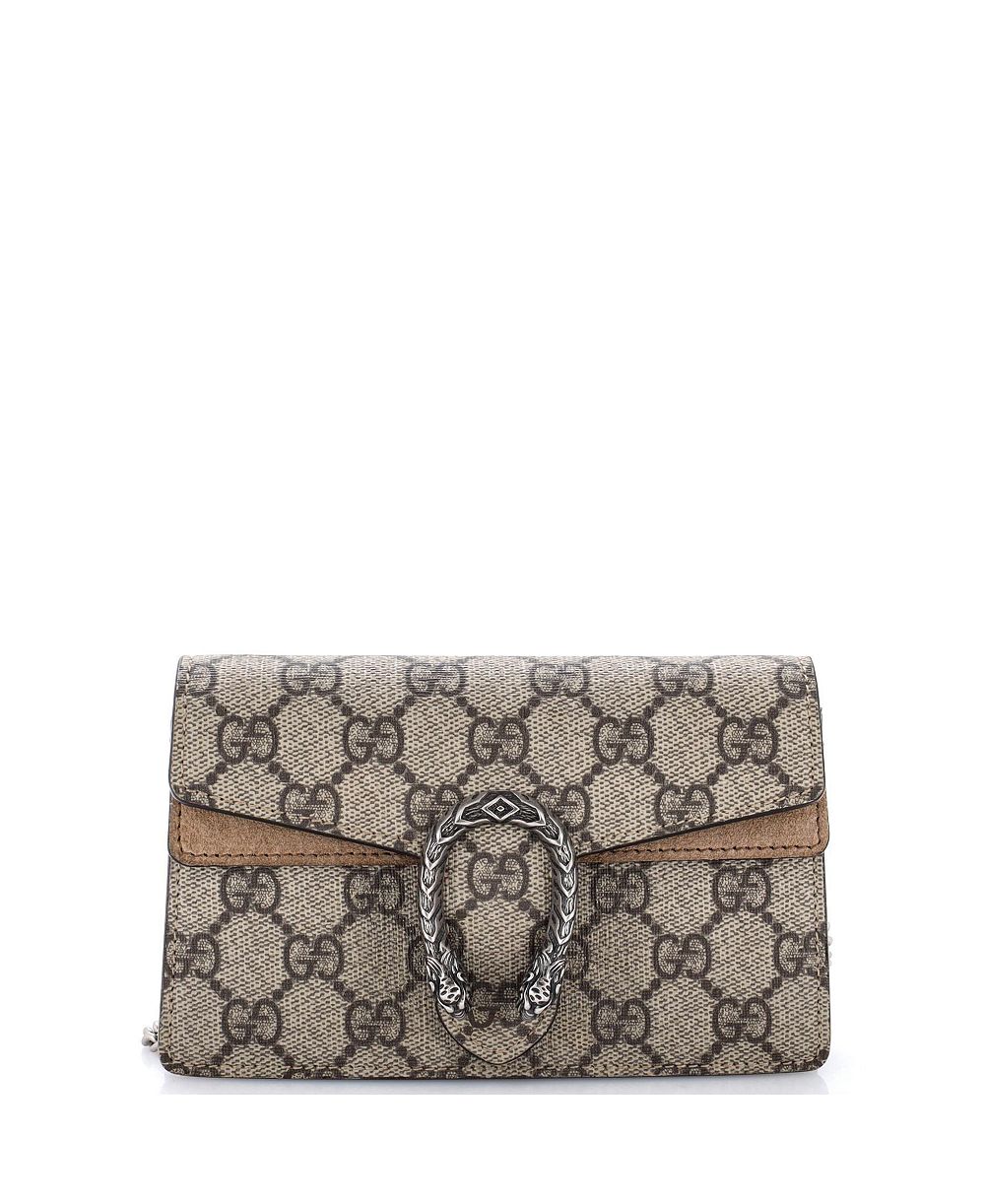 Сумка Gucci Super Mini Dionysus из покрытия GG Canvas