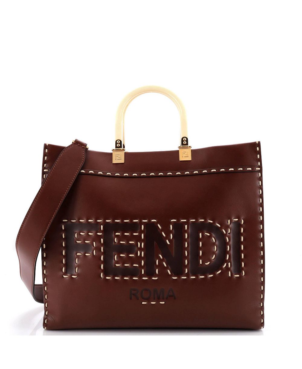 Fendi Medium Sunshine Shopper Tote Leather б/у