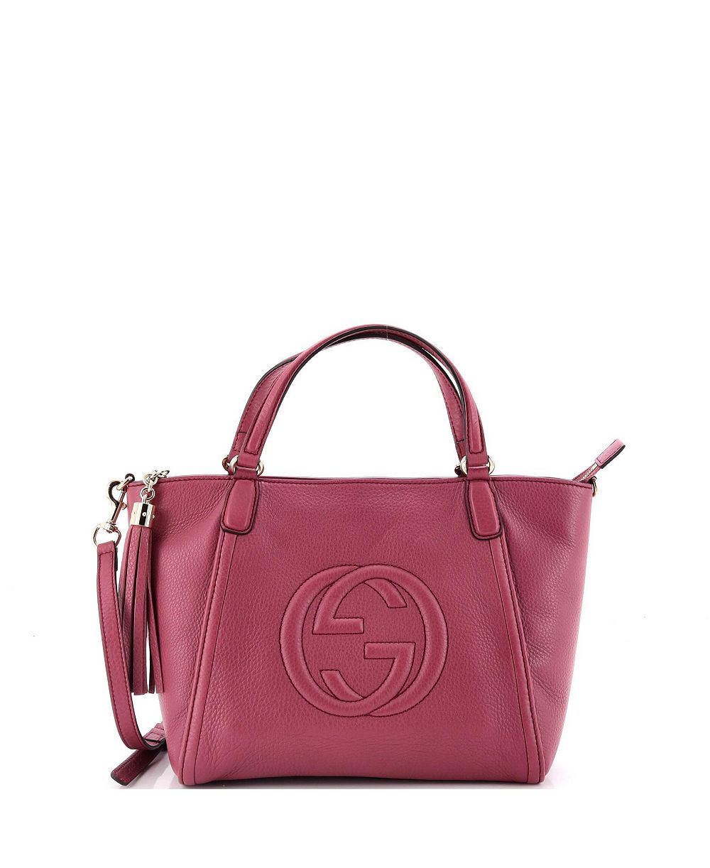 Pre-Owned Gucci Small Soho Convertible Top Handle Bag Leather