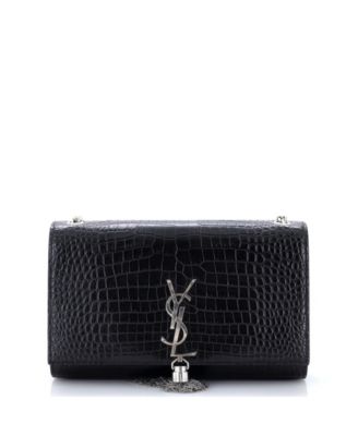 Сумка через плечо Pre-Owned Saint Laurent Medium Classic Monogram Tassel Embossed Leather