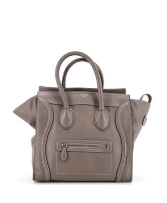 Celine Mini Luggage сумка из зернистой кожи, б/у