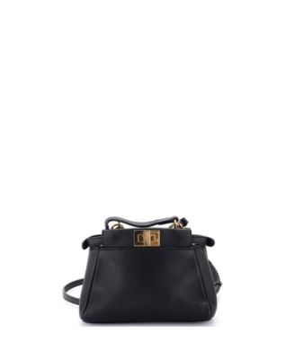 Кожаная сумка Fendi Micro Peekaboo (б/у)