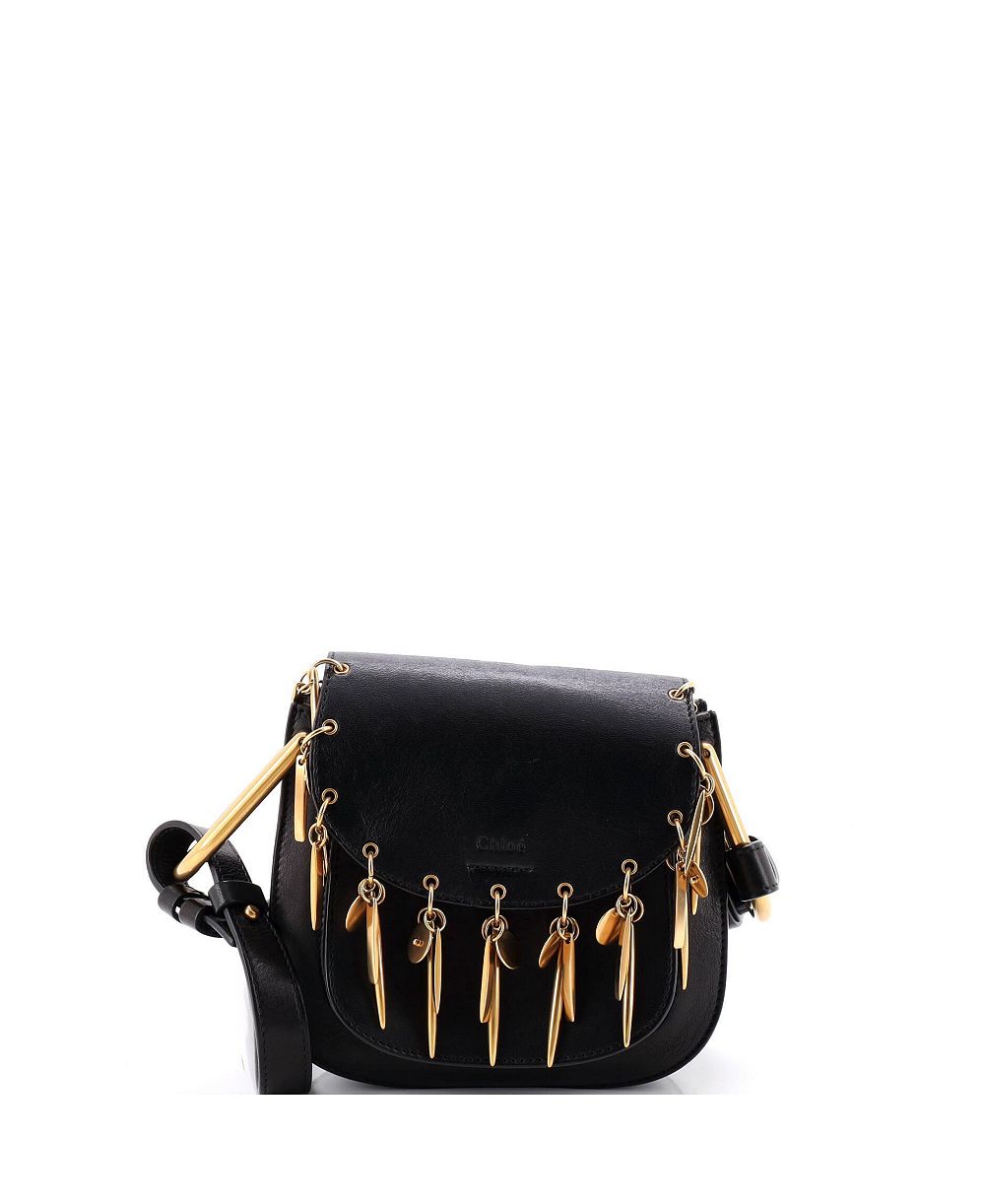 Б/у кожаная мини-сумка Chloe Mini Charm Hudson