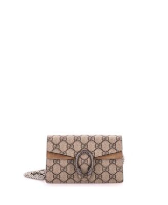 Pre-Owned Gucci миниатюрная сумка Dionysus из лакированной ткани GG