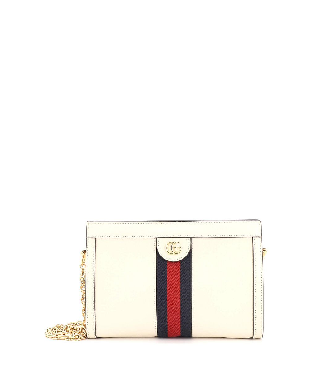 Pre-Owned Gucci Small Ophidia Chain Shoulder Bag Leather