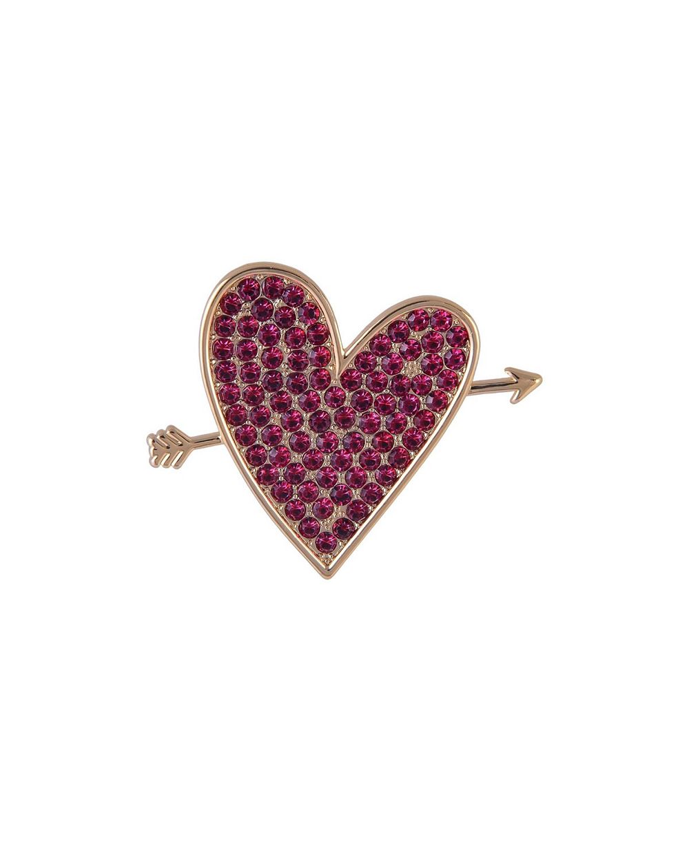 Значок Hallmark Pink Stone Heart and Arrow
