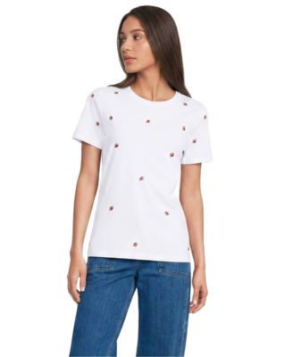 Футболка Lands' End Women's Supima Cotton Embroidered Relaxed-Fit