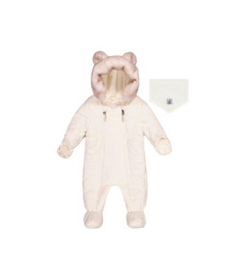 Deux par Deux Baby Unisex One Piece Snowsuit for Car Seats