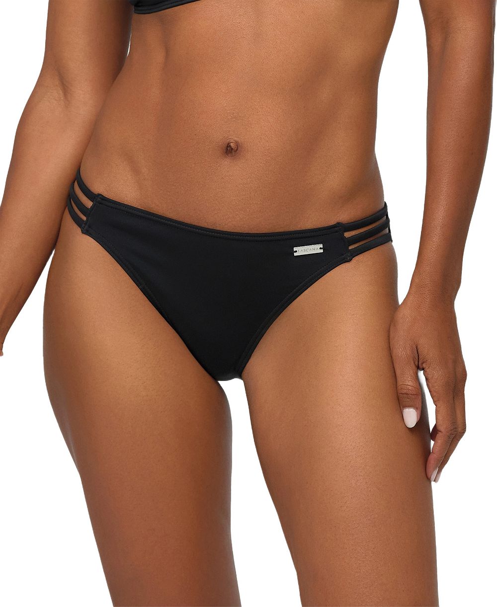 LASCANA Women's Strappy Classic Bikini Style Moderate-Coverage Swim Bottom