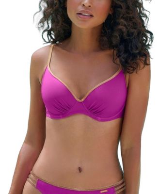 Женский бикини LASCANA Metallic Trim Underwire Swimsuit Top