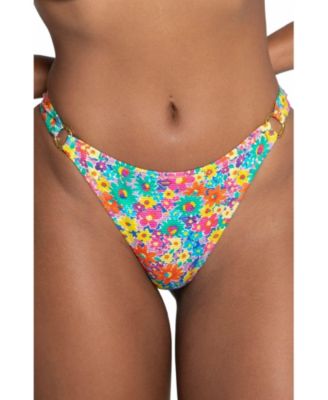 Женские плавки Bright Swimwear Rosa High-Rise Brazilian Cheeky Bikini Bottom
