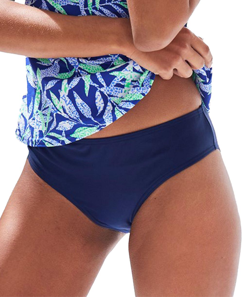 LASCANA Women's Mid Rise Bikini Mid-Rise Full-Coverage Classic-Cut Swim Bottom