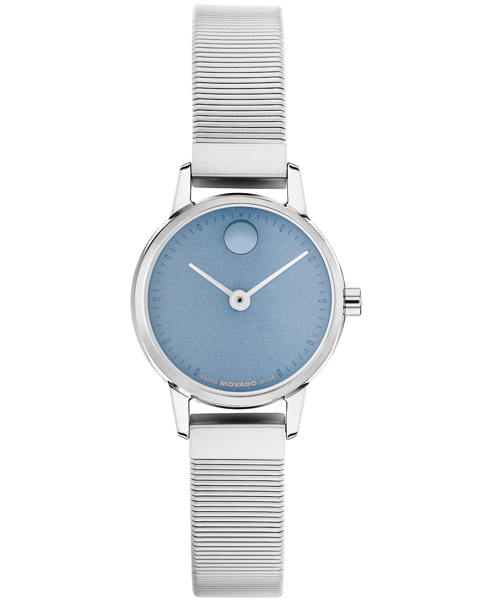 Movado Women's Baby Face Swiss Quartz Silver Stainless Steel Watch 23mm