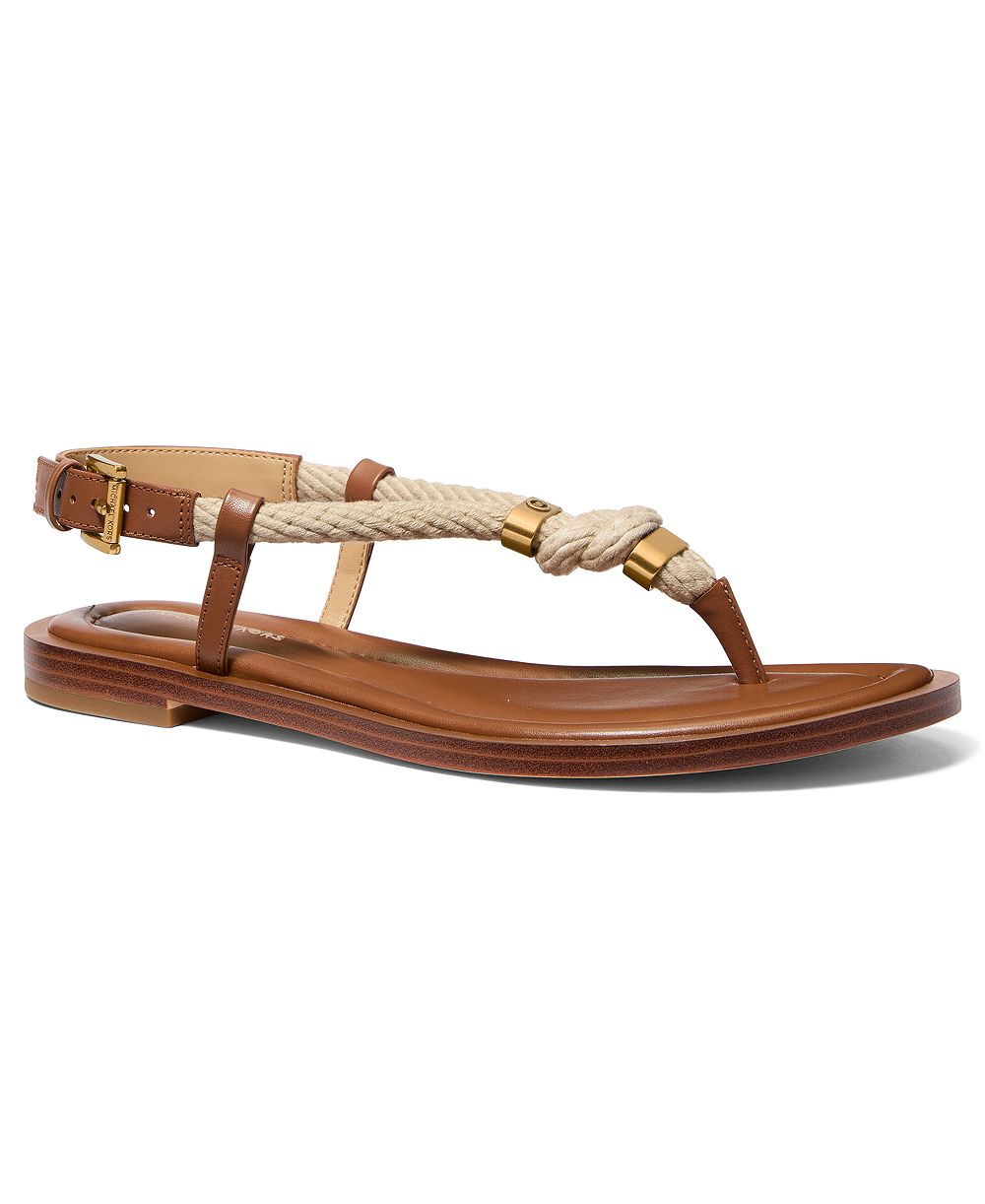 MICHAEL Michael Kors Women's Hera Almond Toe Thong Sandals