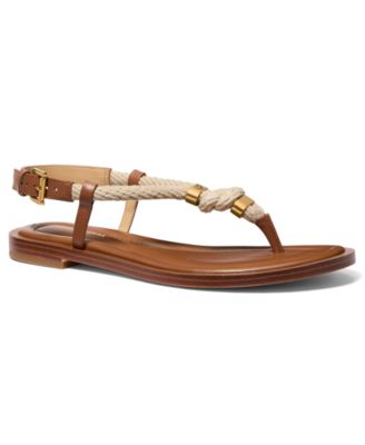 MICHAEL Michael Kors Women's Hera Almond Toe Thong Sandals
