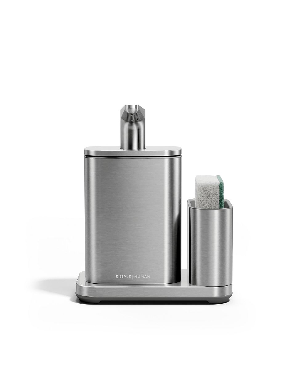 simplehuman 16oz. Pulse Pump Dish Soap Dispenser with Sponge Caddy