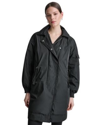 Женская куртка DKNY Sport с отстегивающимся капюшоном, стеганая подкладка для полета